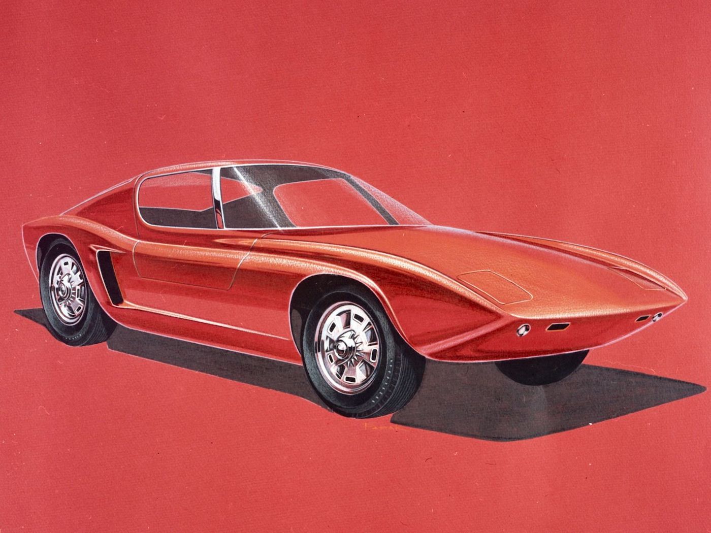 Архивные эскизы GT40 фото 1 - превью
