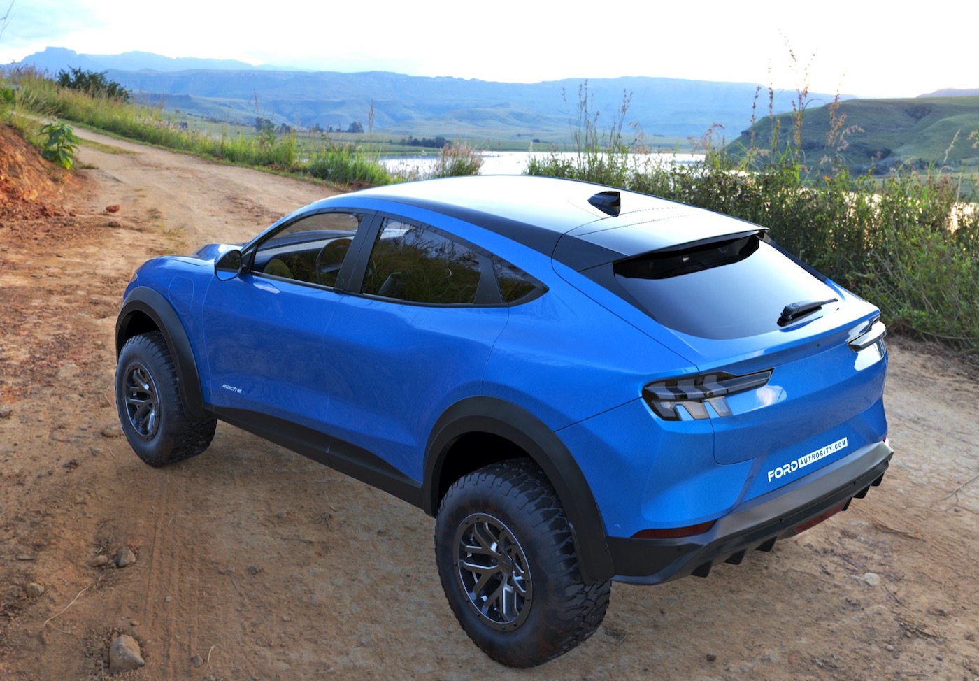 Рендер Ford Mustang Mach-E Raptor фото 2 - превью